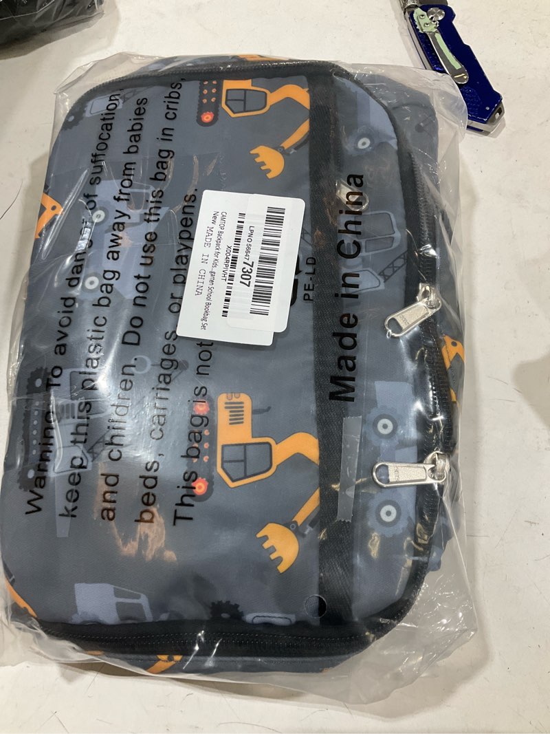 Condition photo showing Good Condition for camtop backpack for kids, boys girls preschool backpacks with lunch box toddler kindergarten school bookbag set excavator