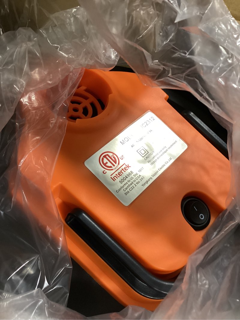 Condition photo showing New/Like New for Ash Vacuum Cleaner -2.6 Gallon Fireplace Ash Vac with 800w Powerful Hose Non-Woven Dust Separator | Dry Stove Vacuum for Fireplaces Pellet Grill Wood Stove Fire Pits Orange