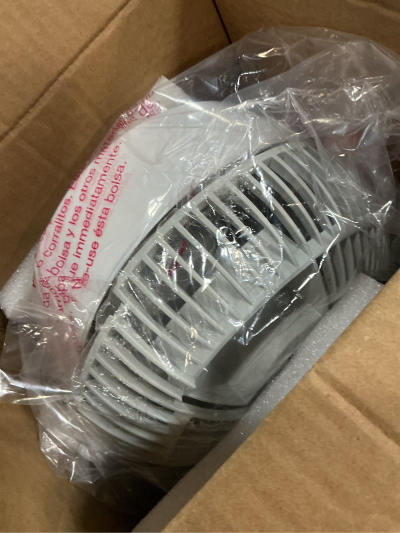 Condition photo showing As Is for fan for bedroom, 13" air circulator fans with remote, 120°vertical manual +90°oscillating desk fan, 60ft powerful airflow, portable fan with 4 speeds, 4 modes, 12h timer, 25db quiet smallfan (white)