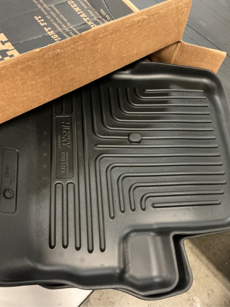 Condition photo showing Good Condition for husky liners weatherbeater floor mats | fits 2018-2026 jeep wrangler jk/jl 2-dr. | 2nd row, 2-pc black - 14031 18-24 jk/jl 2dr - 2nd row