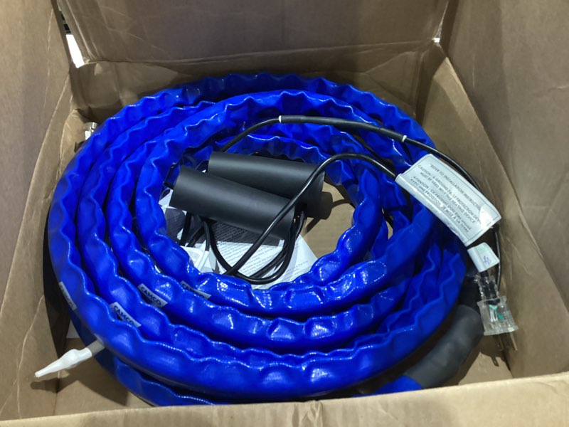 Condition photo showing Good Condition for Camco 25-Ft Heated Water Hose for RV - Water Line Freeze Protection Down to -20°F/-28°C - Features Energy-Saving Thermostat & Includes Adapter for Connection to Either End of Hose (22911) -20-Degree 25-Foot