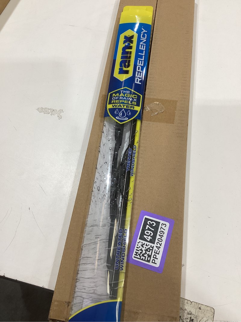 Condition photo showing As Is for rain-x 810363 repellency water repellent wiper blades, 22" windshield wipers (pack of 2) new & improved version of latitude [amazon exclusive] 22" and 22" repellency