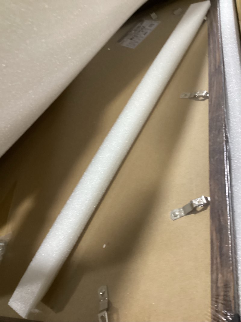 Condition photo showing Good Condition for 20x24 Picture Frame Set of 2, 20 x 24 Wood Poster Frames with Mat for 16x20, Wooden Photo Frames with Tempered Glass Cover for Wall Display, Rustic Brown Rustic Brown 20x24-2Pack