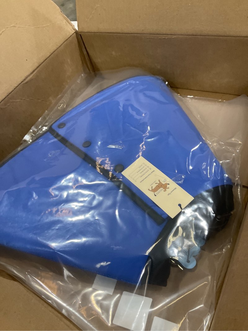 Condition photo showing Good Condition for Queenmore Dog Cone XL, Soft Dog Cones for Large Dogs After Surgery, Cone for Dogs to Stop Licking, Elizabethan Collar for Pet, Alternative to Recovery Collar for Large Breeds, Blue XL XL Blue