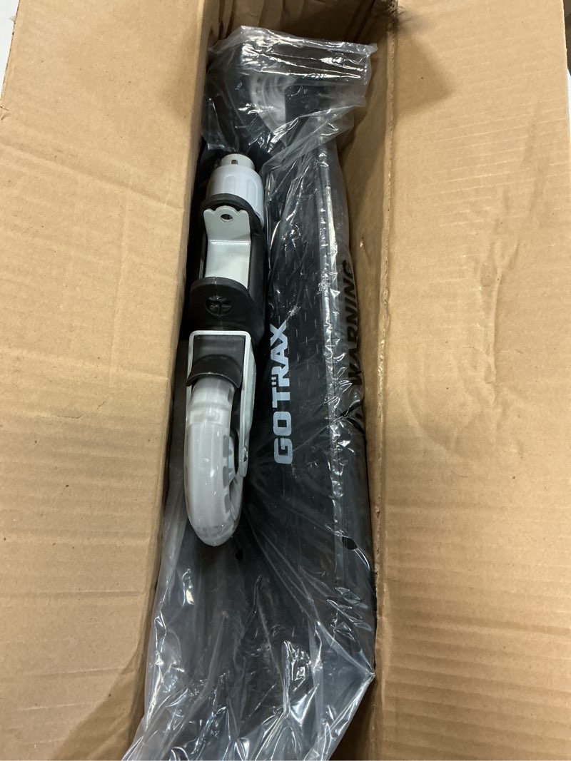 Condition photo showing As Is for Gotrax K03 Kick Scooter for Kids, 5" LED RGB Lighted Wheels, 4.6 Lbs Lightweight and One-Click Detachable Design, Height Adjustable Handlebars, Anti-Slip Deck and Max Load 110 Lbs for Boy&Girl Age 3+ Black