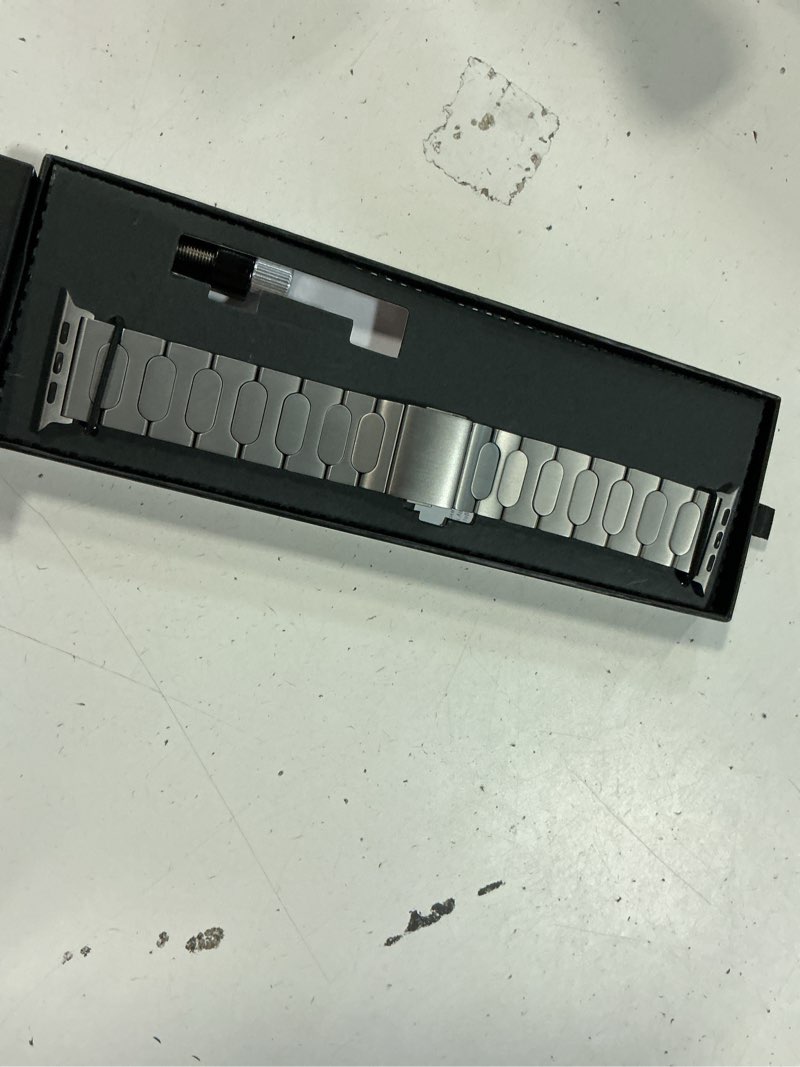 Condition photo showing Good Condition for Titanium Watch Band T30 - For Apple Watch ULTRA 3 / ULTRA 2 / ULTRA (49mm) - Grade 2 Titanium - DLC Scratch Resistant - Secure Magnetic Clasp - Premium Color Match - Adjustable Apple Watch Band Natural Titanium
