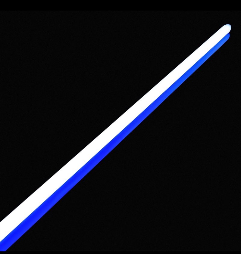 CVCBSER RGB Lightsaber Blade, Basic Light Saber Tube Support Heavy Dueling, Blade Diameter 1 inch Length 78cm/30.7inch