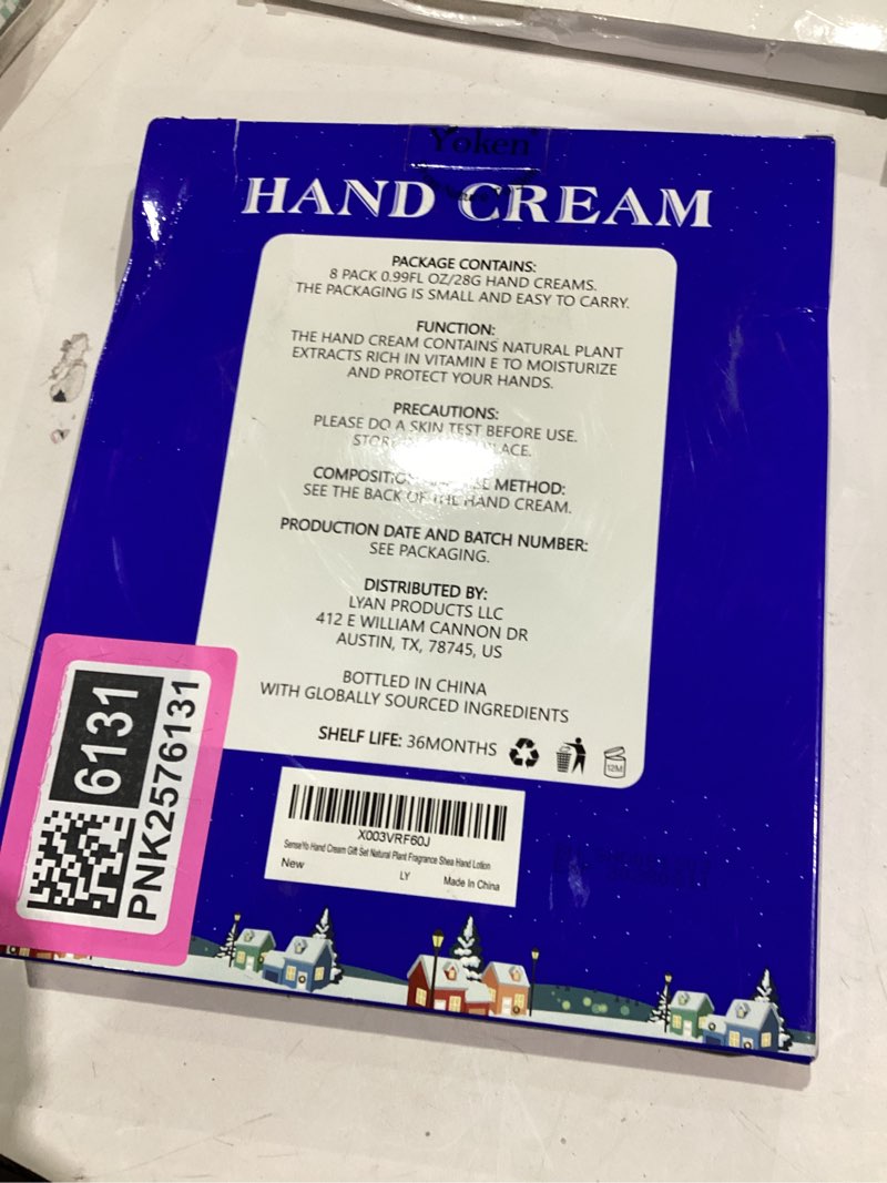 Condition photo showing Good Condition for Hand Cream Gift Set Natural Plant Fragrance Shea Hand Lotion for Dry Cracked Hands Christmas Gifts for Women Mom Girls, Unique Christmas Stocking Stuffers, 8 Different Fragrances
