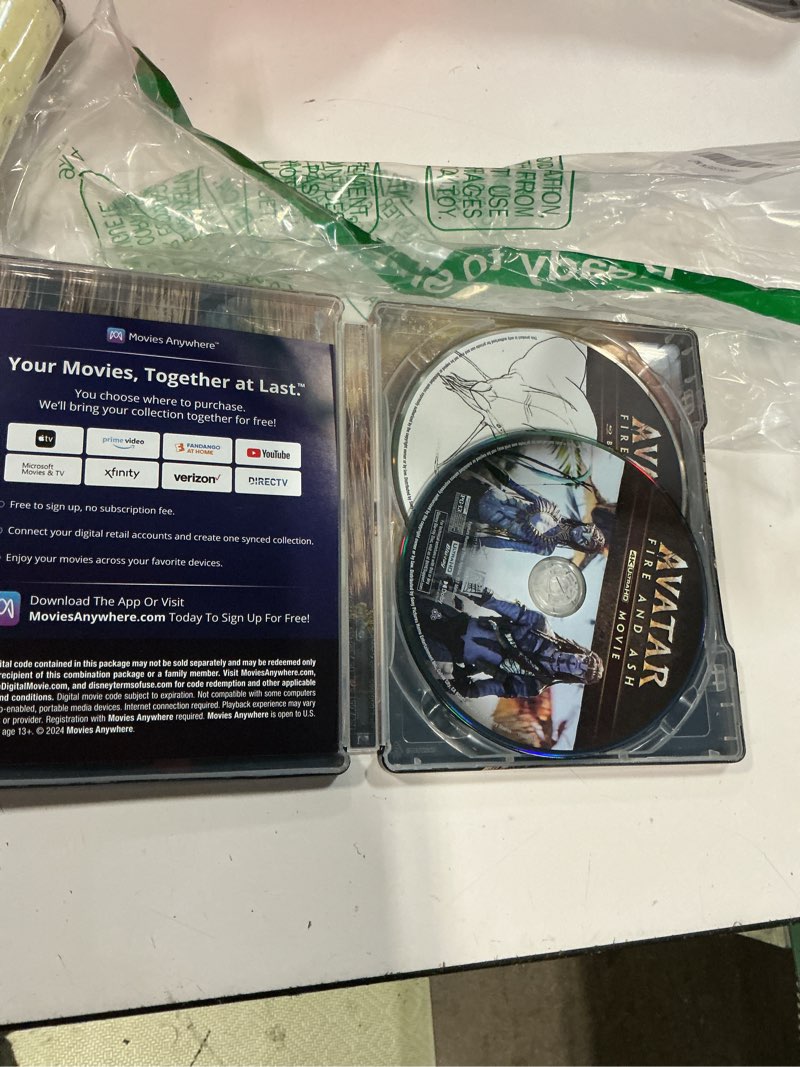 Condition photo showing Good Condition for avatar: fire and ash (3 disc) - 4k uhd/bd combo + bonus disc + digital + steelbook