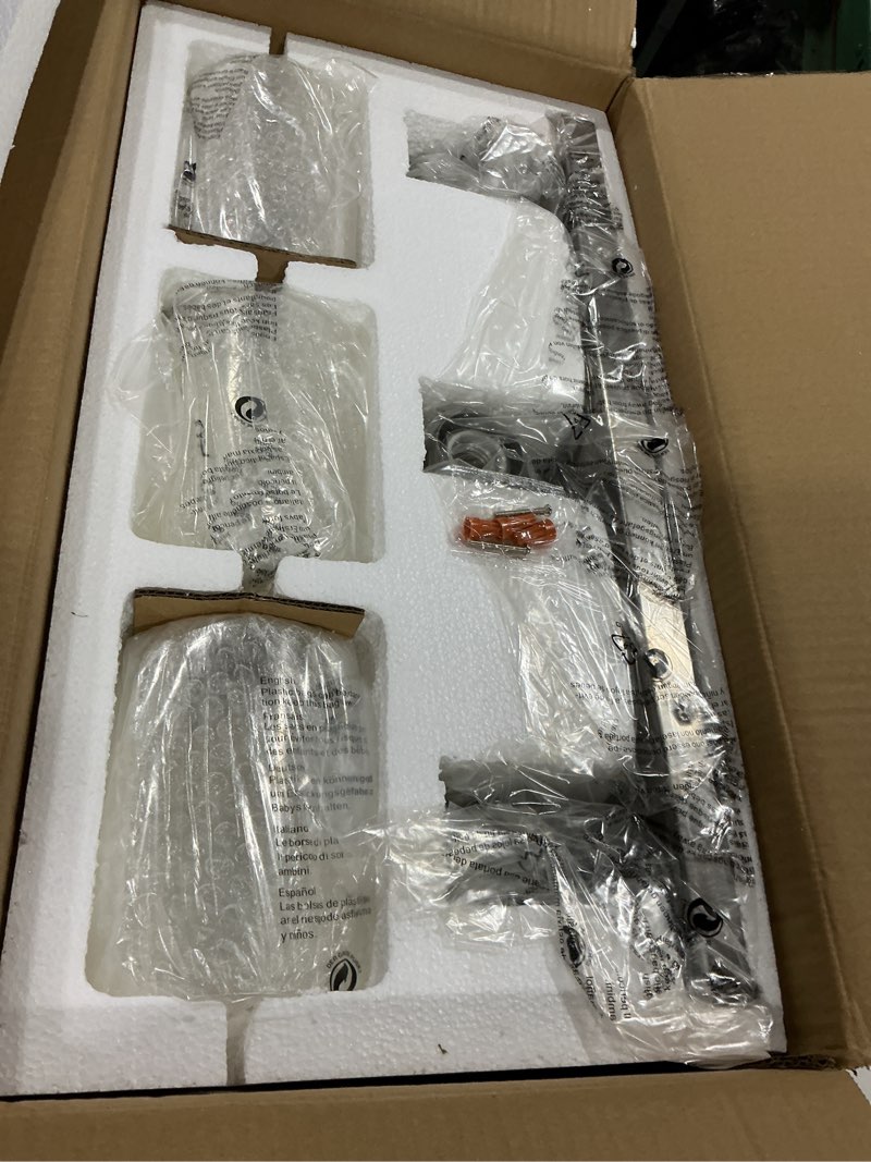 Condition photo showing Good Condition for 3-light bathroom vanity light fixtures,modern wall sconces,bathroom lights over mirror,wall mounted lamp for kitchen living room bedroom hallway,brushed nickel finish with clear glass shade brushed nickel 3-light