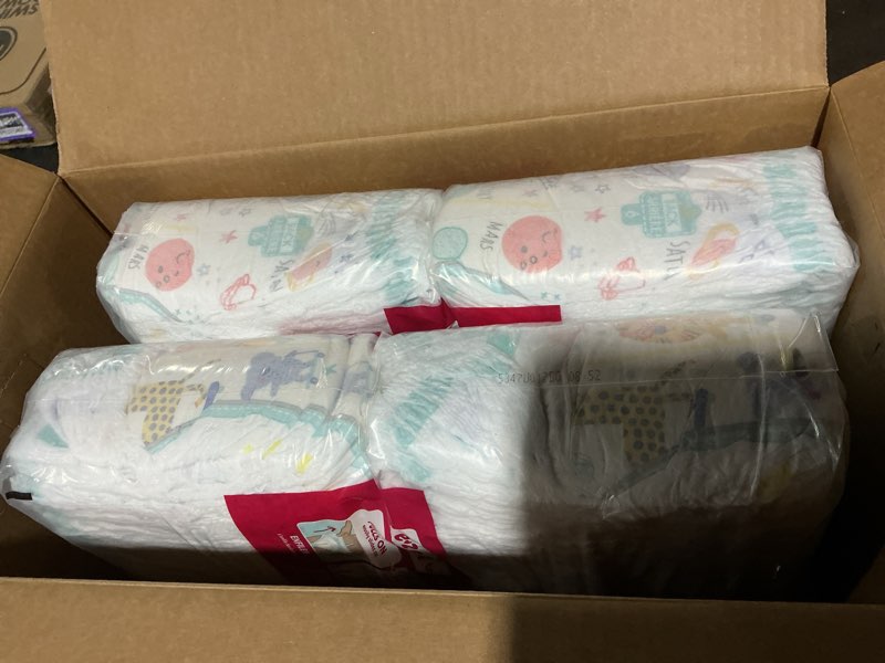 Condition photo showing New/Like New for Pampers Diapers - Cruisers 360 - Size 6, 104 Count, Babyproof up to 100% Leakproof Pull-On Diaper Size 6 104