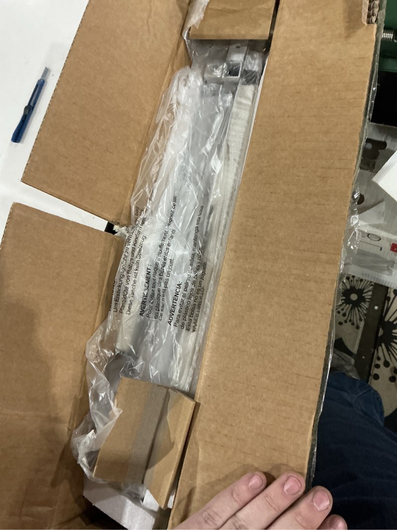 Condition photo showing New/Like New for Huuger Folding Desk for Small Spaces, 39.4 Inch Foldable Computer Table, for Home Office, Study, Bedroom, Dorm, Space Saving, Small Writing Work Office Computer Desk, Easy to Fold, White White 18.9"D x 39.4"W