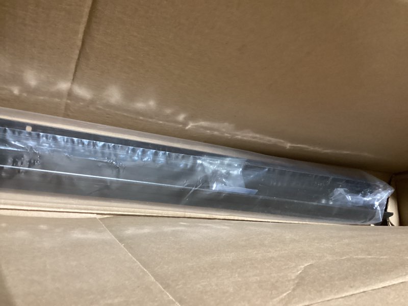 Condition photo showing As Is for PVC Slide-On Door Bottom | Adjustable Plastic Weatherstrip Door Bottom with Drip Cap | 3 Feet (36-Inch) | for 1 3/4” Doors | Black | Fits Gaps 3/8” to 7/8” | Made in The USA