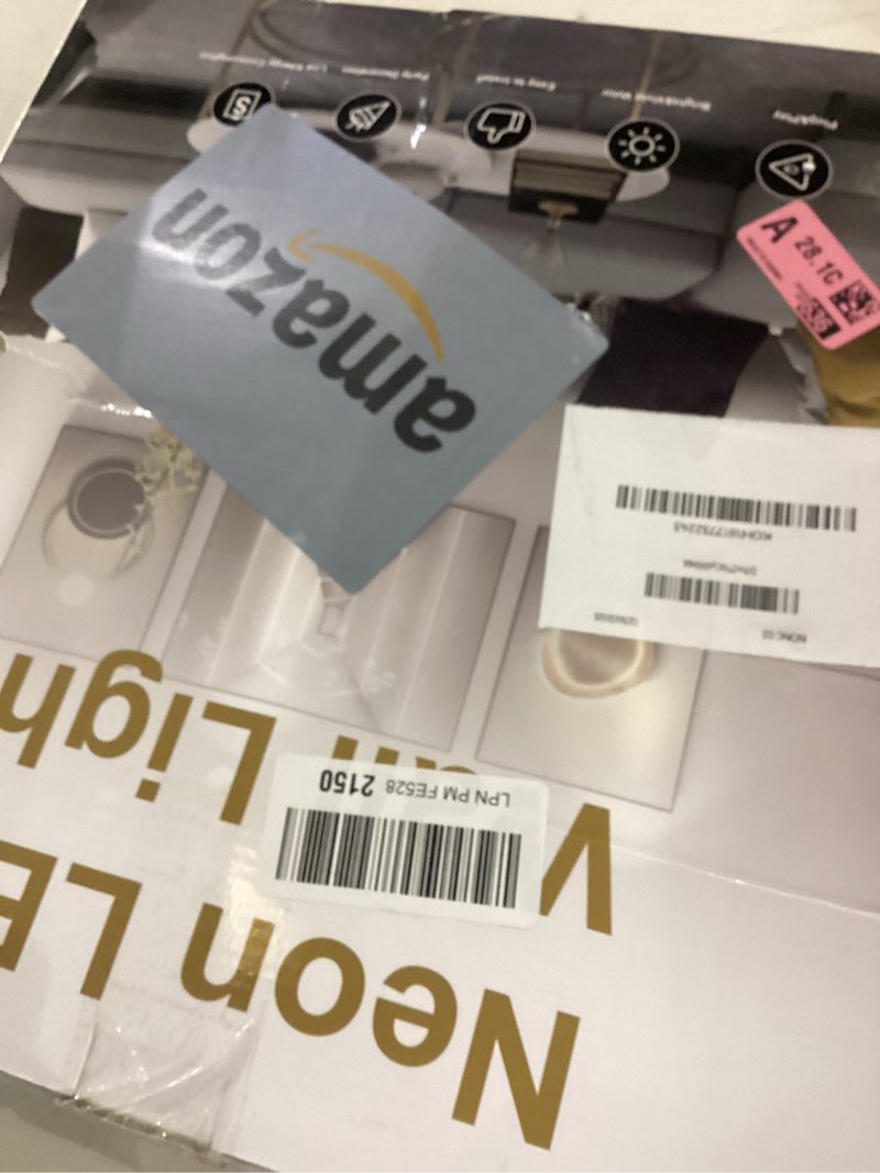 Condition photo showing As Is for Happy 40th Birthday Neon Sign For Birthday Party16.5"*10.5" Neon Happy Birthday Led Neon Light For Party Backdrop Wall Decor With Dimmable Switch Birthday Light Up Sign Birthday Gift NEONSIGN-HBDAY40TH