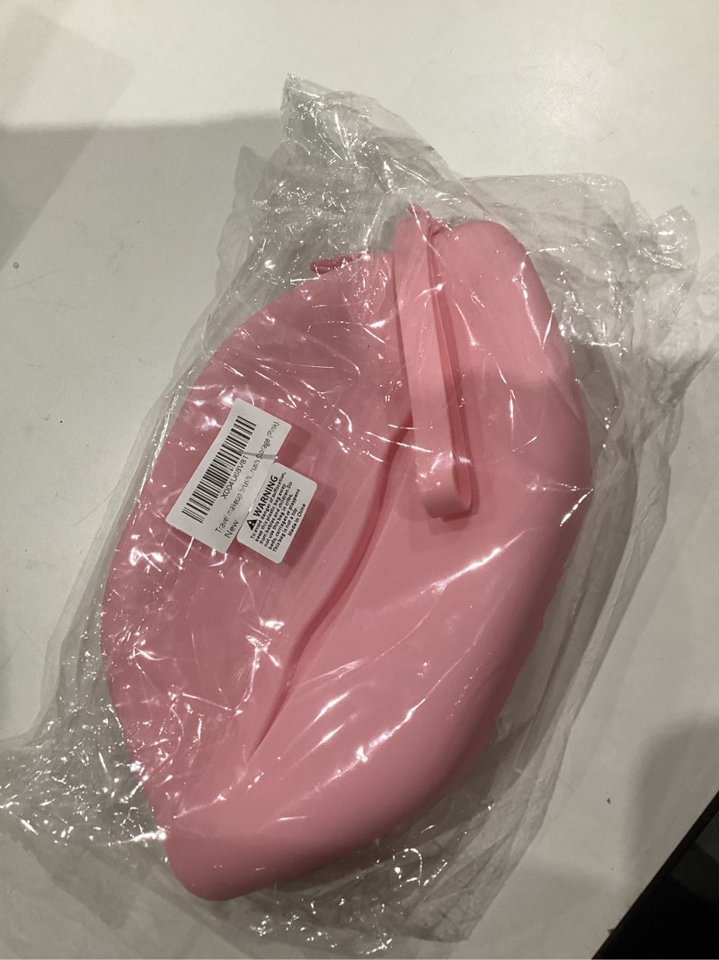 Condition photo showing New/Like New for Travel makeup brush holder - silicone makeup brush bag for Travel, Cosmetics Organizer with brush Storage (Pink)