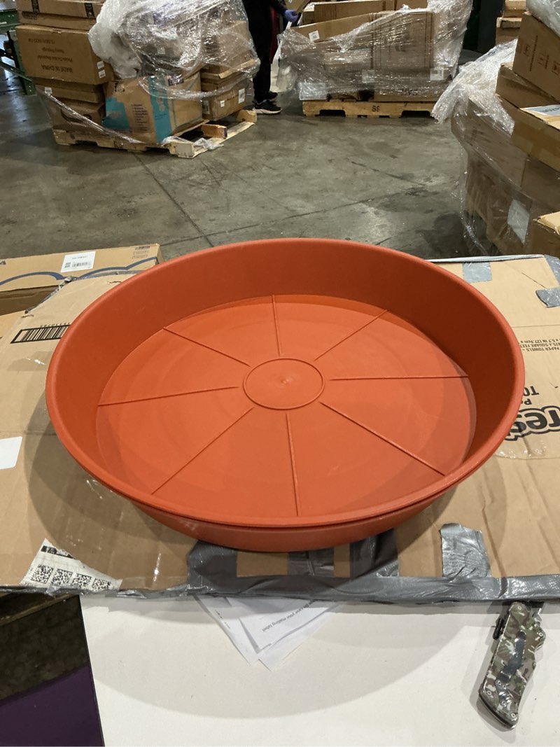 Condition photo showing Good Condition for similar plant saucer 6 inch 4 pack 6 8 10 12 14 16 18 20 25, plastic plant trays for pots?extra-deep plant water dray tray, bird bath bowl, heavy flower plant saucers indoors and outdoor no holes 6in-4 red 6in(4 pack) terracotta