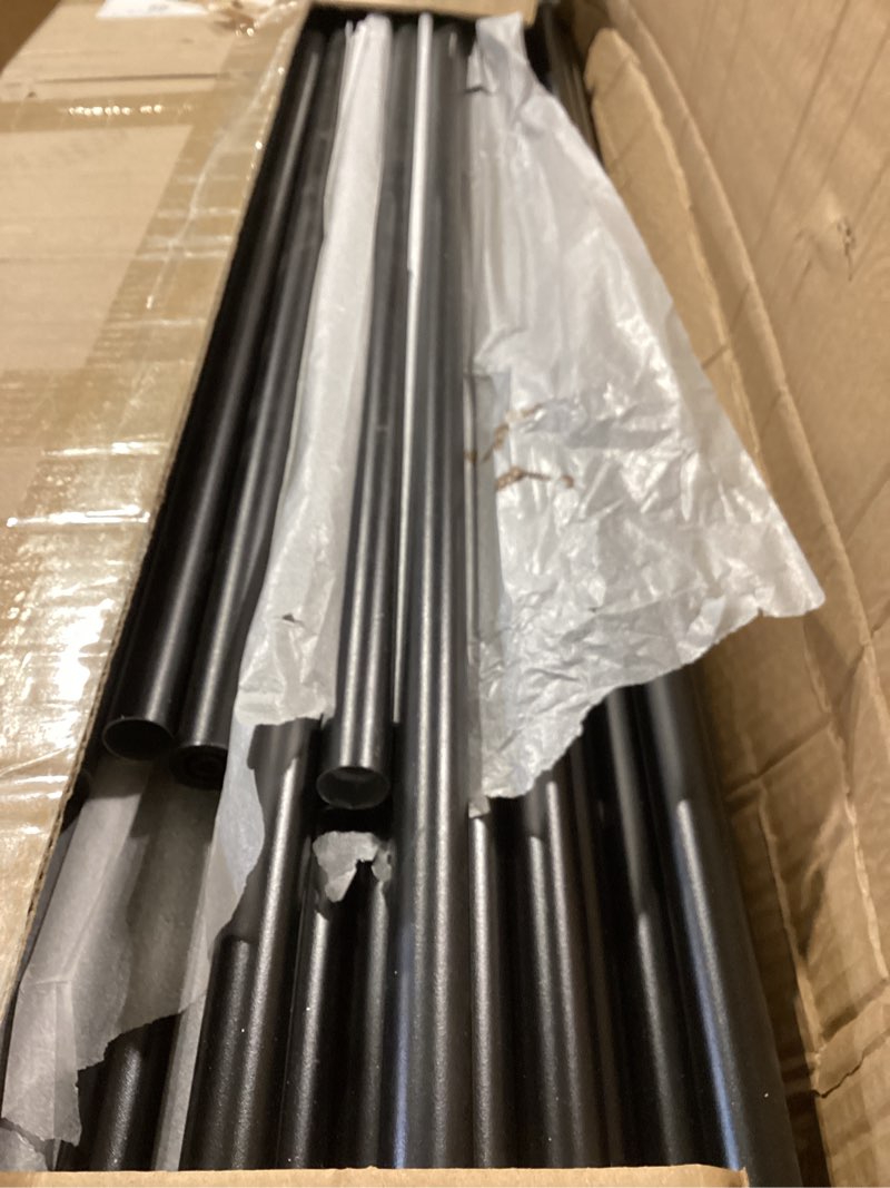 Condition photo showing Good Condition for 105 pack 36 inch aluminum balusters for deck railing,black round metal spindles for staircase,3/4" diameter hollow deck ballasters with screws and connectors for railing fencing porch stair spindles 36in 105