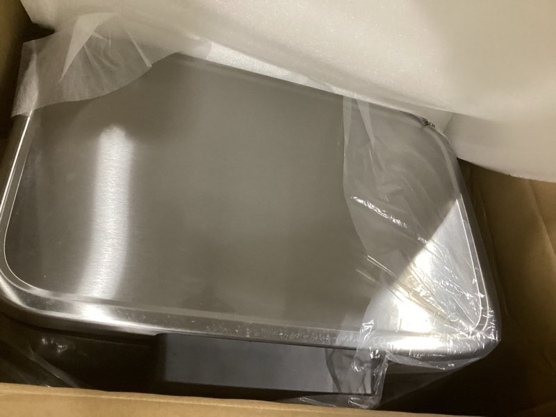 Condition photo showing Good Condition for eko madison brushed stainless 25l+20l dual compartment step trash can with inner liner, recycling bin, soft-close lid, fingerprint-resistant finish, and durable stainless steel for home and office stainless steel 25l+20l
