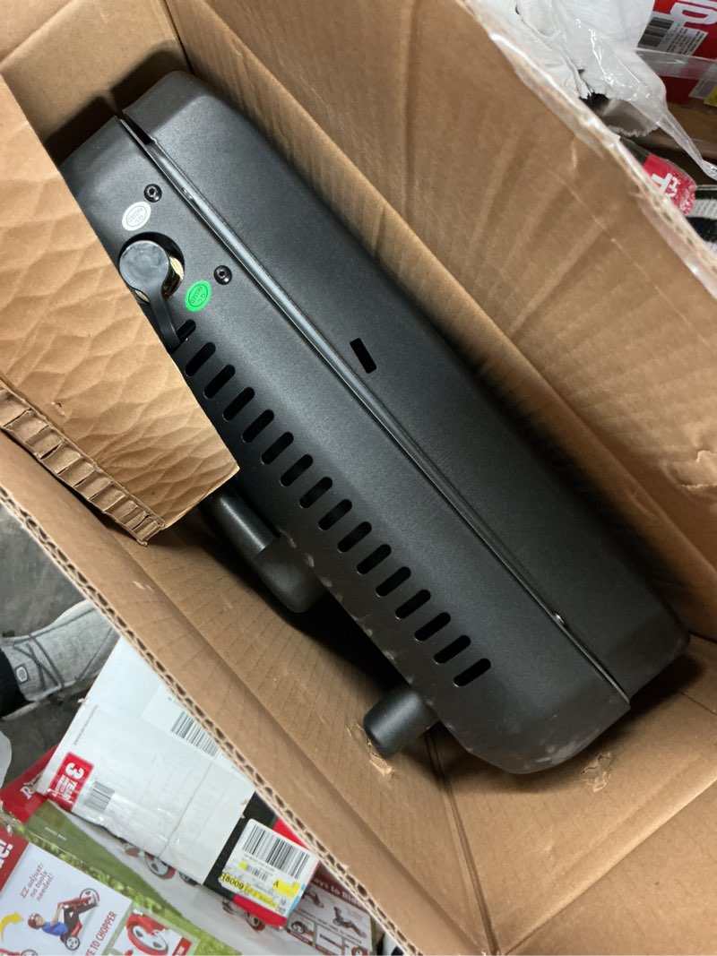 Condition photo showing As Is for ozark trail propane 2-in-1 portable 2 burner grill camp stove, model gct2220wb
