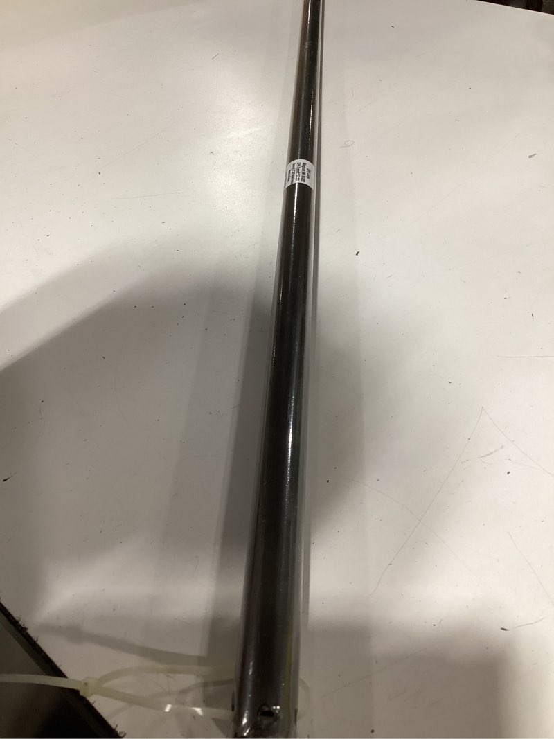 Condition photo showing As Is for stainless steel ceiling fan downrod - oil-rubbed bronze oil-rubbed bronze