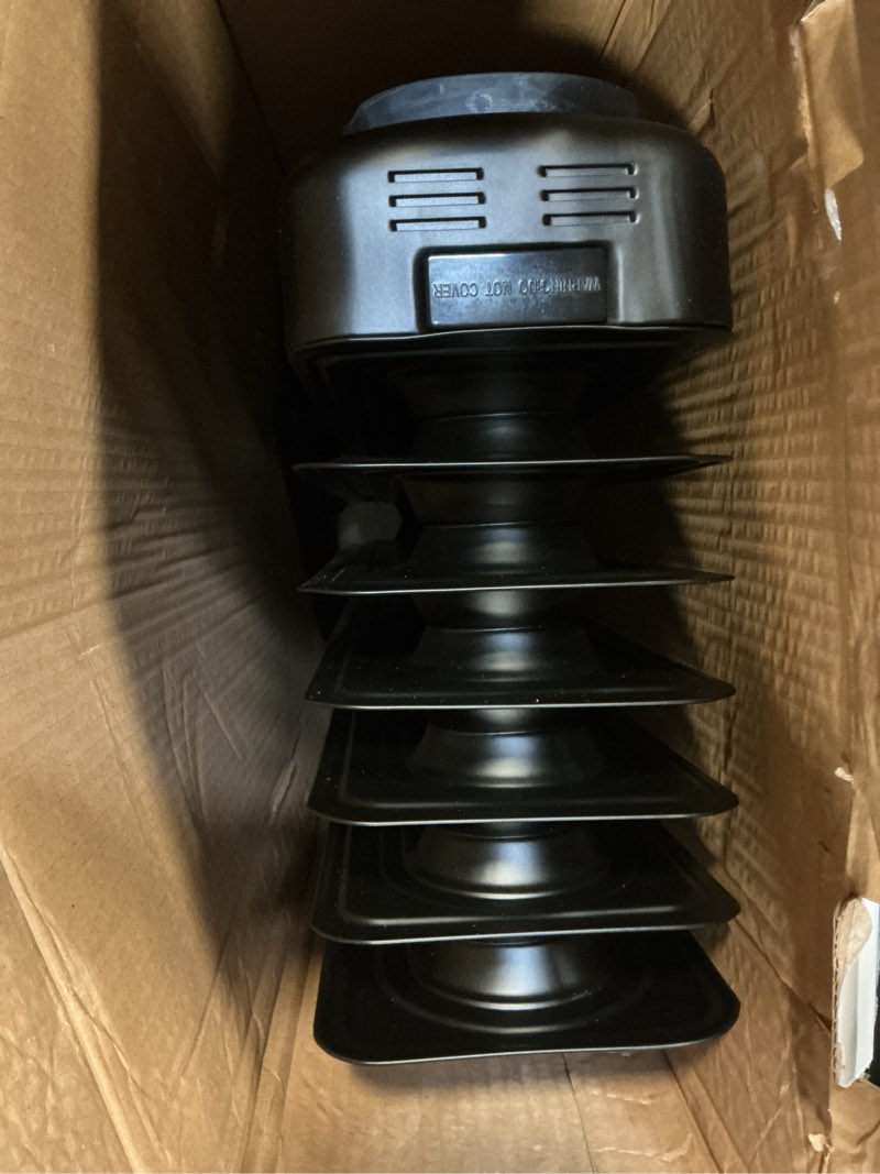 Condition photo showing Good Condition for Amazon Basics Portable Oil Radiator Heater for Indoor Use, 3 Heat Settings, Over-Heat Protection, ETL-certified Safety, 7 Oil-Filled Steel Fins, 1500W, 11"D x 14.8"W x 25.2"H, Black