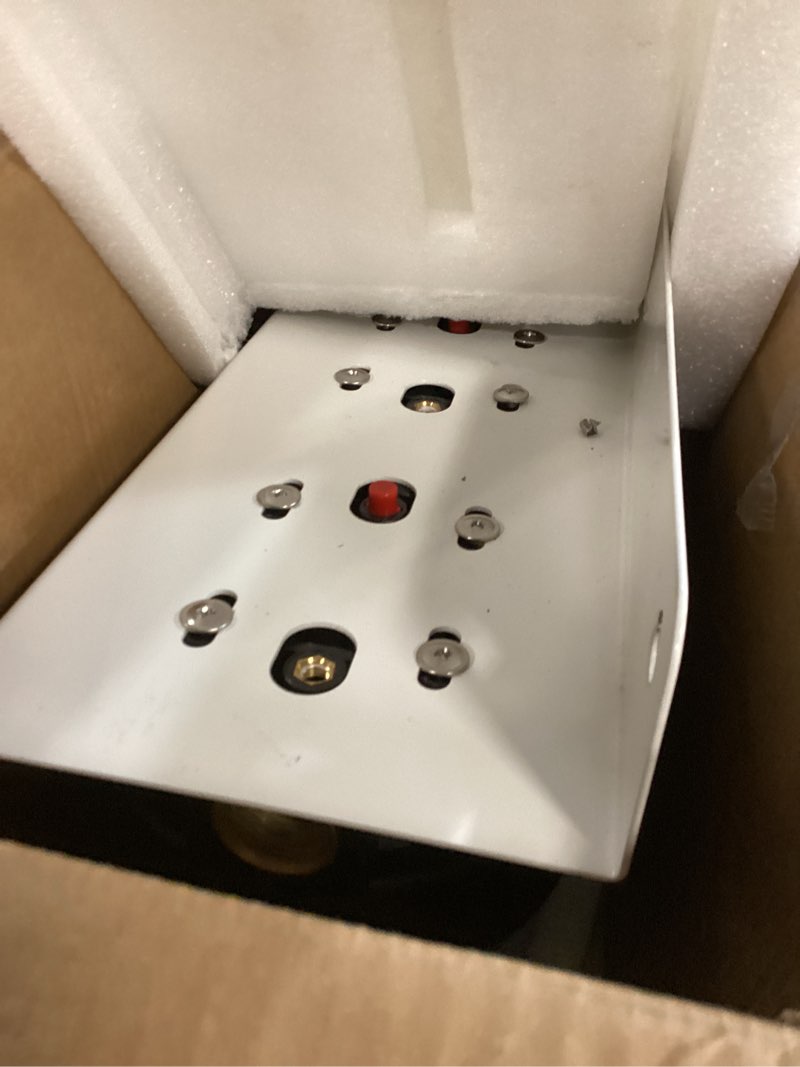 Condition photo showing As Is for PUREPLUS 2-Stage Whole House Water Filtration System, 10" Universal Home Filtration, with Sediment &Iron Reduce, Carbon Filter, Reduce Iron, Chlorine, Taste, Includes Pressure Gauges, 1" Inlet/Outlet Sediment & Iron & Chlorine