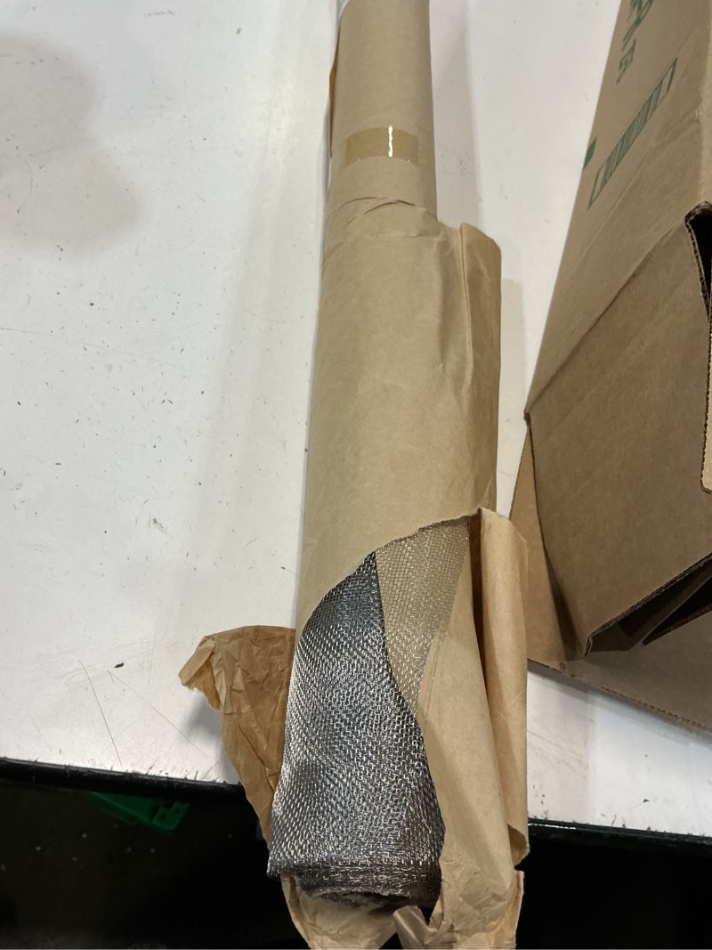 Condition photo showing As Is for kiskis 304 stainless steel woven wire mesh, wire mesh window screen mesh, prevent mouse mice snakes hornets rodents entering,easy to cut and install,60x300cm24x118inch