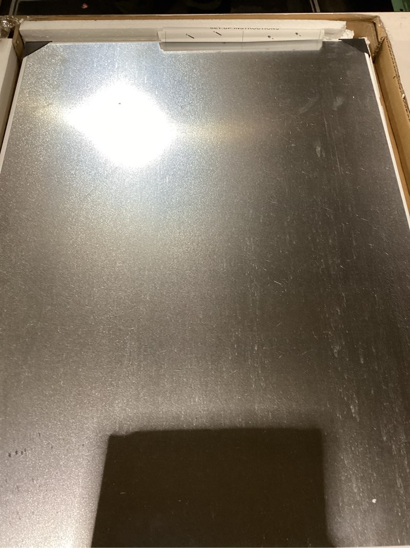 Condition photo showing New/Like New for DEVELOP Magnetic Glass Dry Erase Board, 24 x 18 Inches (60 x 45 cm), Small Tempered Glass Whiteboard for Wall, Frameless Writing Whiteboards with Marker Tray, 4 Markers, 2 Magnets, 1 Eraser White 24x18 inch