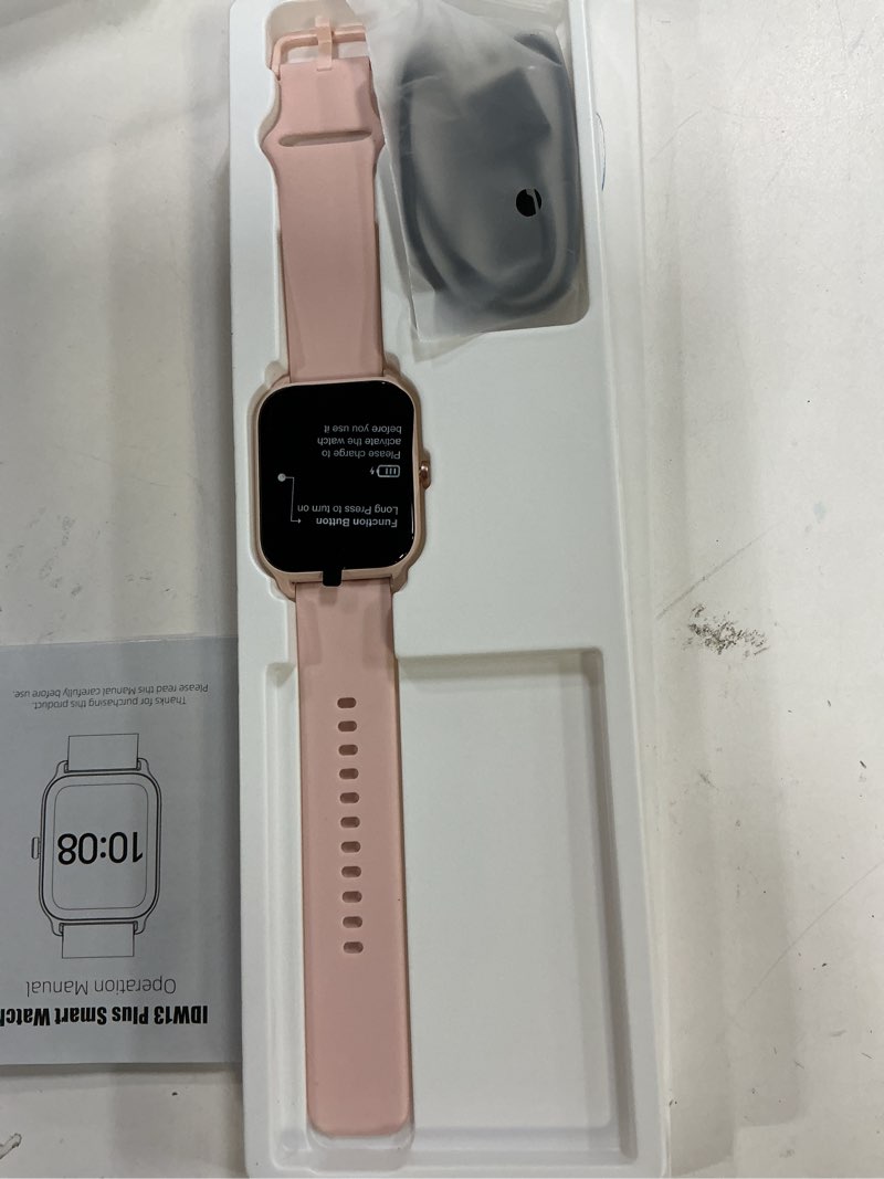 Condition photo showing Good Condition for Fitpolo Smart Watch for Women Android & iPhone, Alexa Built-in [1.8" HD Screen] IP68 Waterproof Fitness Watch with Bluetooth Call (Answer/Make), Heart Rate/Sleep/SpO2 Monitor, 105 Sports Trackers Pink