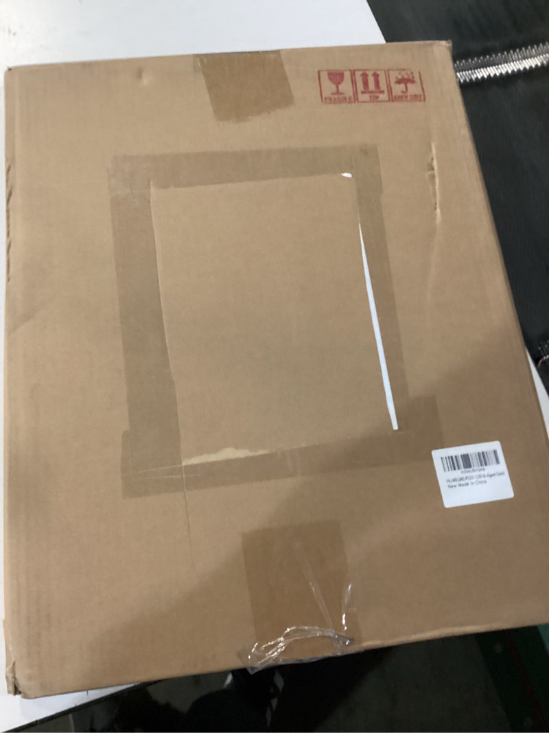 Condition photo showing New/Like New for hliwegns antique gold 12x16 frame – poster frame with aged gold finish – picture frame for 12 x 16 artwork, canvas prints, puzzles, and wall decor aged gold 12x16