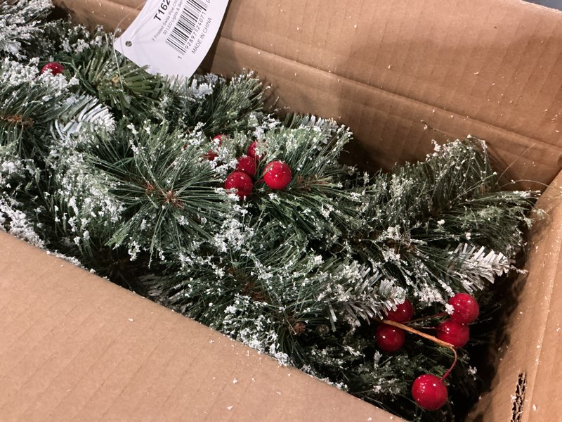Condition photo showing Good Condition for Nearly Natural 3ft. Frosted Swiss Pine Artificial Christmas Tree with 50 Clear LED Lights and Berries