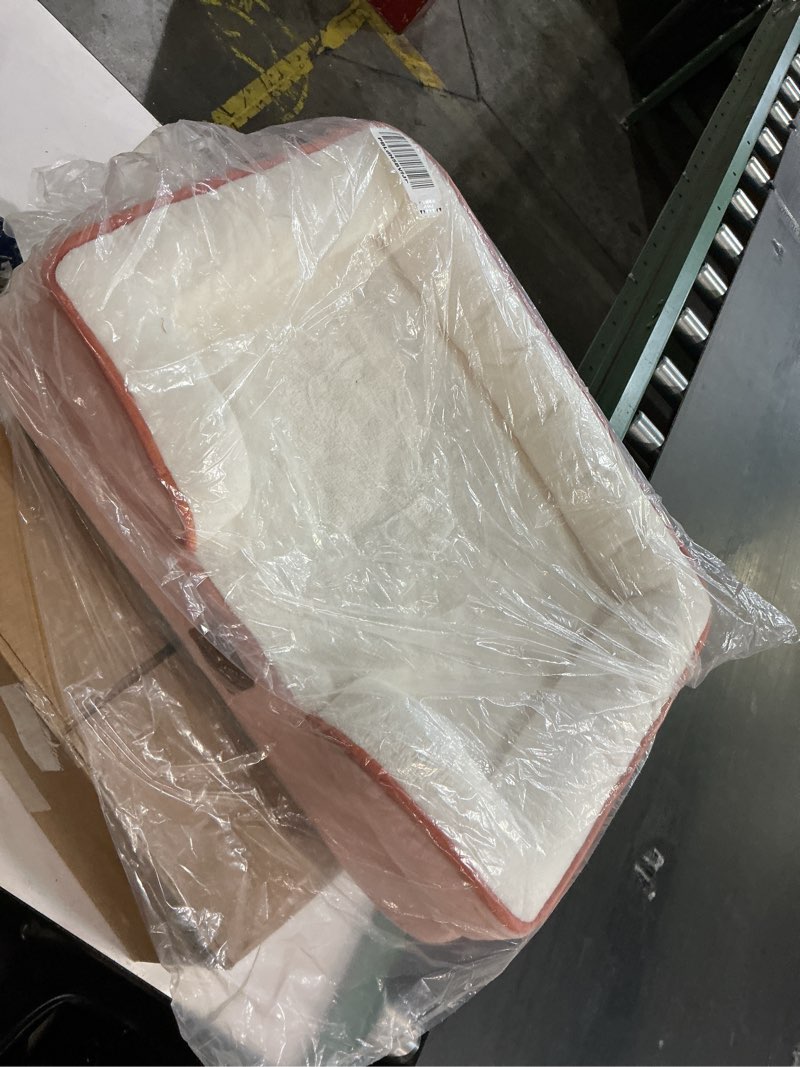 Condition photo showing Good Condition for Bedsure Orthopedic Dog Beds  Medium Sized Dog - Washable  Dogs Bed Waterproof, Big Comfort Pet Couch with Washable Removable Cover, Supportive Foam Pets Sofa with Nonskid Bottom, Pink 35.0\"L x 25.0\"W x 6.5\"Th Pink