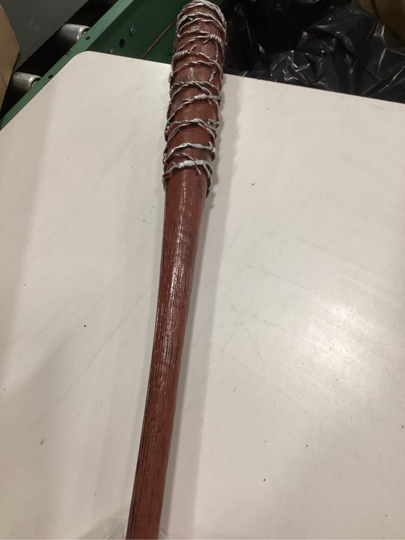 Condition photo showing Good Condition for Lucille Negan 84cm Solid Rubber Baseball Bat Replica Professional Quality Costume Accessory
