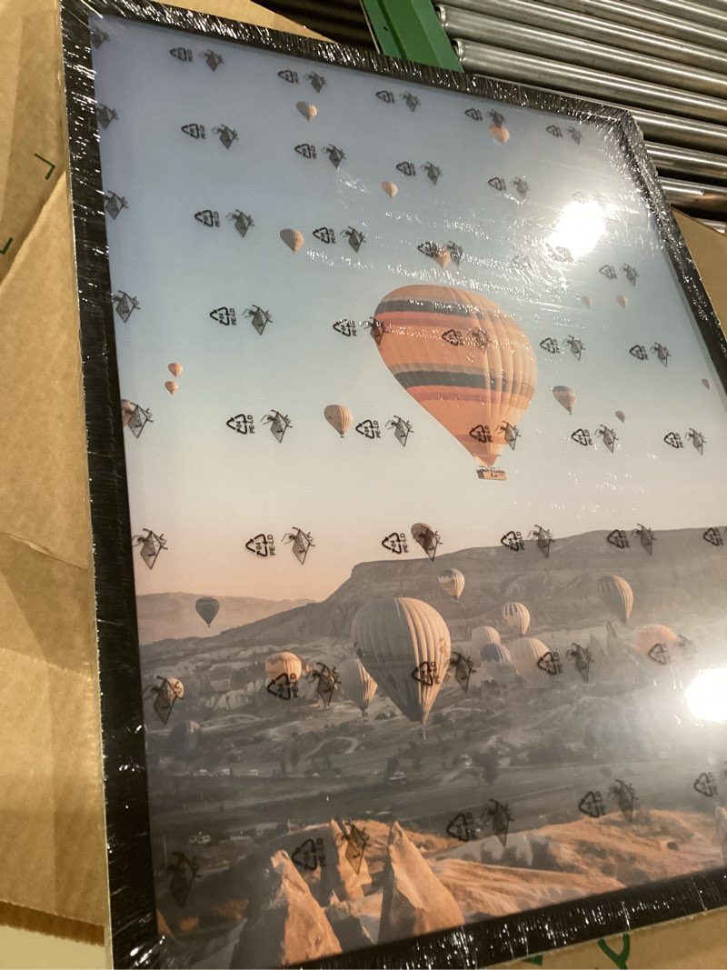 Condition photo showing New/Like New for 17x22 Picture Frame for Wall Display, 17x22 Black Picture Frame with Shatter Resistant Plexiglass, Stable and Sturdy 17 x 22 Poster Frame for Wall Display, Handpicked Gift Collection, 1 Pack