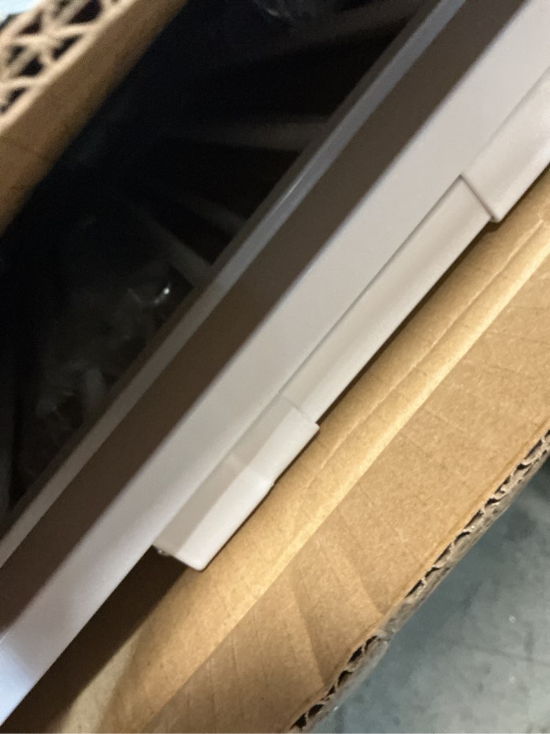 Condition photo showing Good Condition for mom's choice-grownsy baby gate for stairs, 29.5"-48.4" pressure mounted baby gate for top of stair&doorway with v-shaped rods, anti-trip pedal, extra wide stairs dog gate easy install w/red reminder white 29"-48"*30"