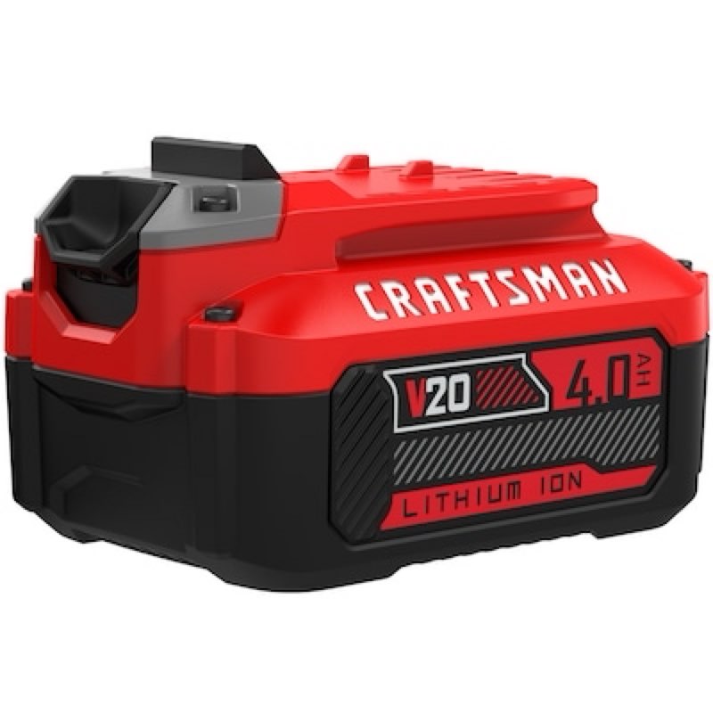craftsman v20 20 -volt 1 -pack lithium-ion ( 4.0 ah battery )