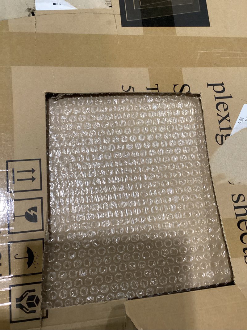 Condition photo showing New/Like New for (5 pack) 20" x 24" plexiglass sheets 1/4 inch thick (6mm), clear acrylic sheets panel cut to size plexiglass acrylic board, cut with engraver, power saw or hand tools, no laser cut. 20" x 24" (5 pack) 6mm thick (1/4")