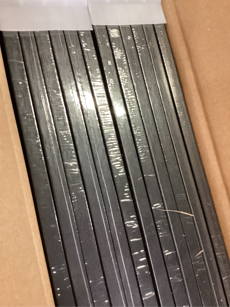 Condition photo showing Good Condition for vck 12x12 picture frame 5 pk, natural wood grain black oak & hd glass, display 8x8 photos with mat or 12x12 without mat, wall hanging