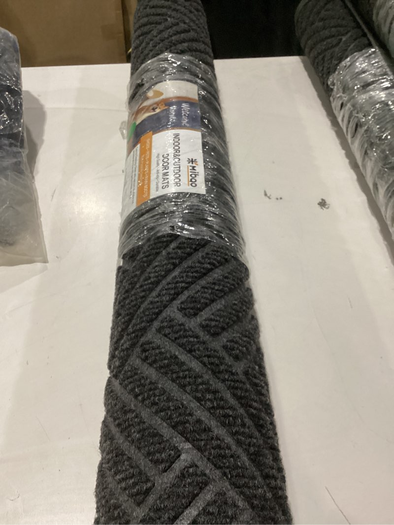 Mibao Front Door Mat Outside Entrance, Durable Outdoor Indoor Mat, Low Profile Heavy Duty Doormat, N