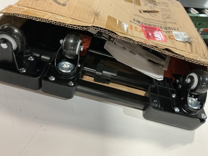Condition photo showing Good Condition for voipvvii folding hand truck 500lbs, portable heavy duty dolly cart, 6 wheels collapsible luggage cart with 2 elastic ropes - compact trolley cart for easy moving - ideal hand cart for travel and more black 1.70