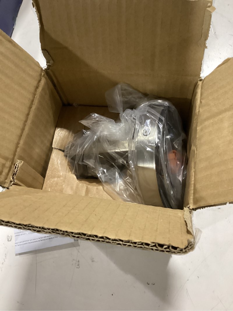 Condition photo showing Good Condition for Kichler Crosby 9.25" Wall Sconce in Brushed Nickel, 1-Light Contemporary Hallway or Bathroom Light with Satin Etched Cased Opal Glass, (9.25" H x 4.5" W), 45495NI