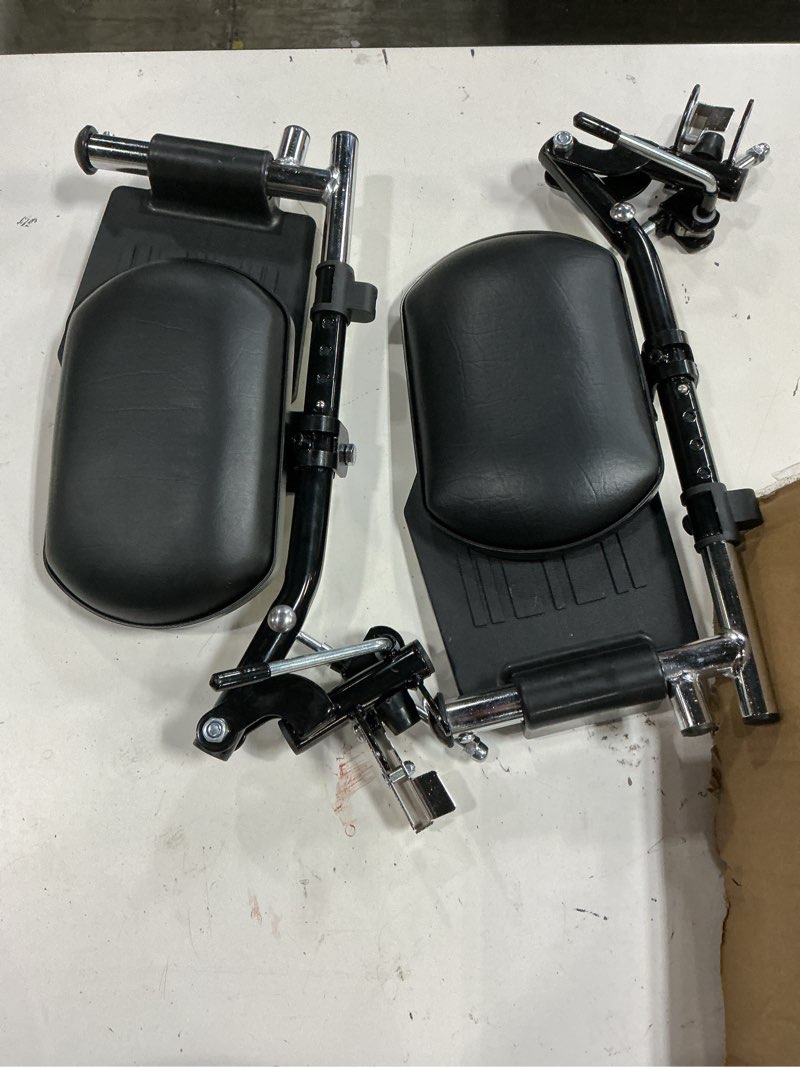 Condition photo showing Good Condition for wheelchair elevating legrests?wheelchair legrest assembly?padded calf pads?universal wheelchair replacement parts?black?1 pair?(black+leg pad)