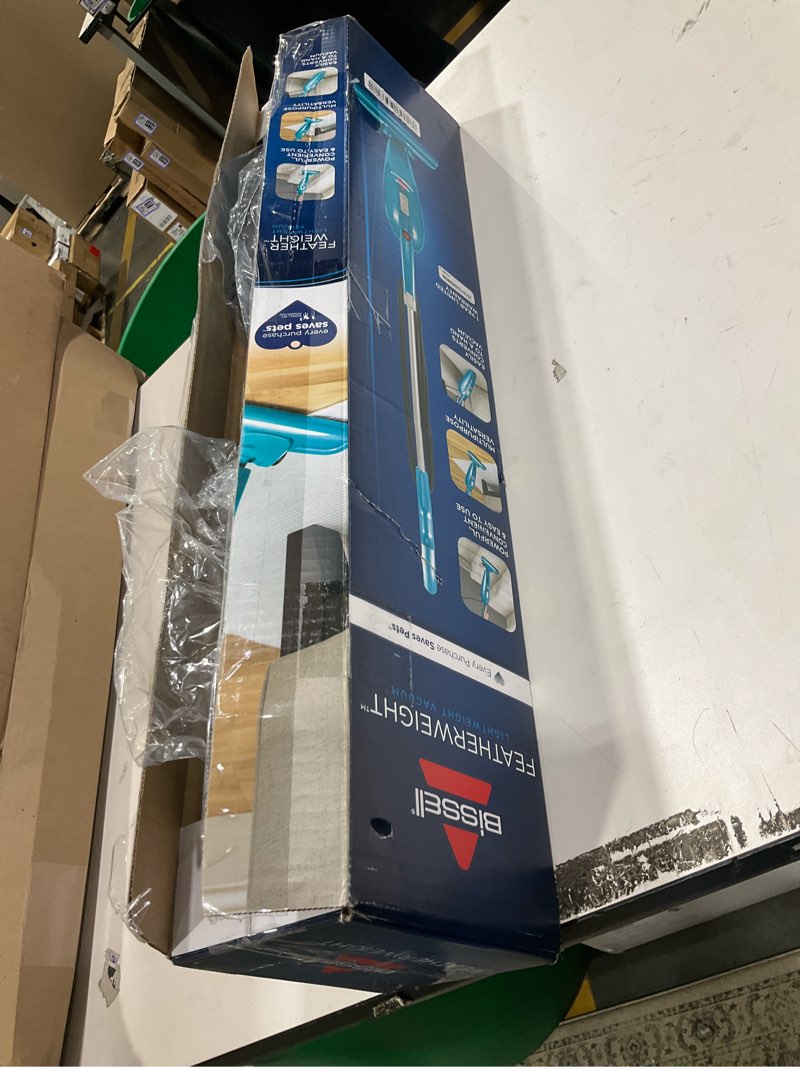 Condition photo showing As Is for Bissell Featherweight Stick Lightweight Bagless Vacuum with Crevice Tool, 2033, Featherweight (Blue)