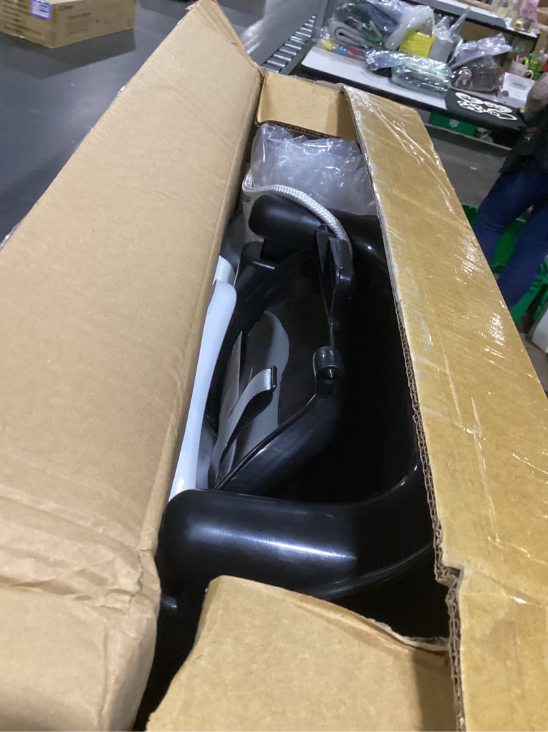 Condition photo showing As Is for toddler swing with soft cushion, foldable indoor & outdoor baby swing, easy to install & store for backyard play (black)