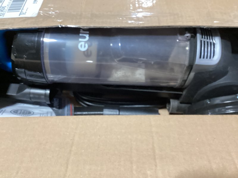 Condition photo showing As Is for Eureka NEU10AE5 Powerful Bagless Upright Vacuum Cleaner Carpet and Floor, AirSpeed Ultra-Lightweight Vacuum Cleaner, w/ Replacement Filter, Blue Blue AirSpeed NEU10AE5