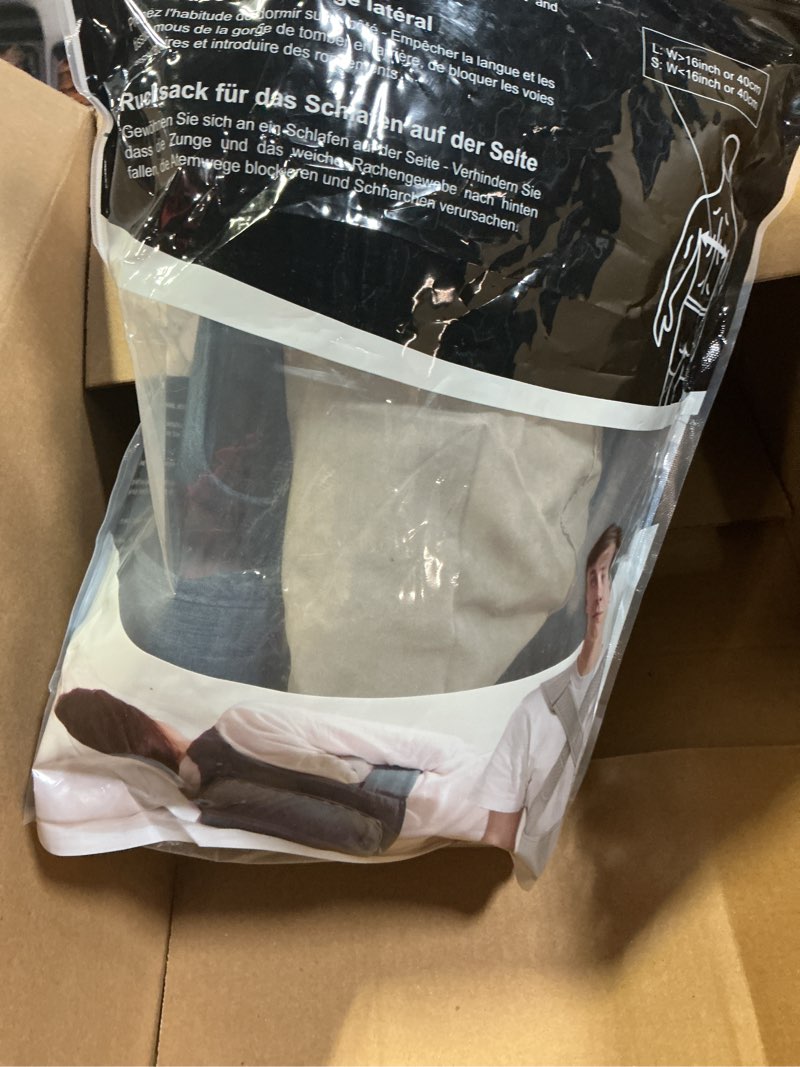 Condition photo showing As Is for WoodyKnows Side-Sleeping Backpack, New Version with Touch Fastener Tape & Chest Strap, Sleep Position Trainer, Alleviates Snoring Caused by Throat Issues (Small) Backpack - Touch Fastener Tape: S