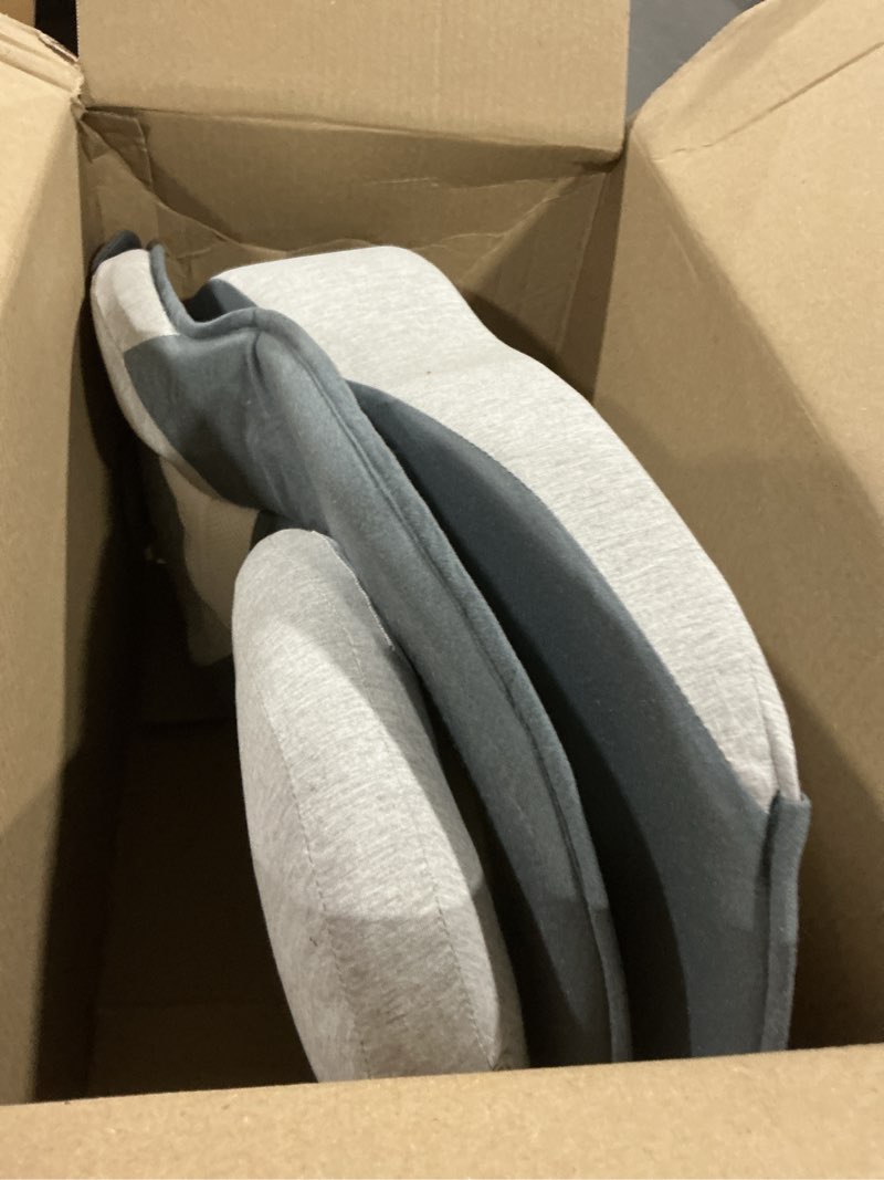 Condition photo showing As Is for Rootling Baby Feeding Pillow, Anti Overflow Feeding Pillow for Reducing Spit-Up, Safety Nursing Pillow, Baby Lounger Reflux Wedge Breastfeeding, Removable top and Bottom (Gray, Small) Gray Small