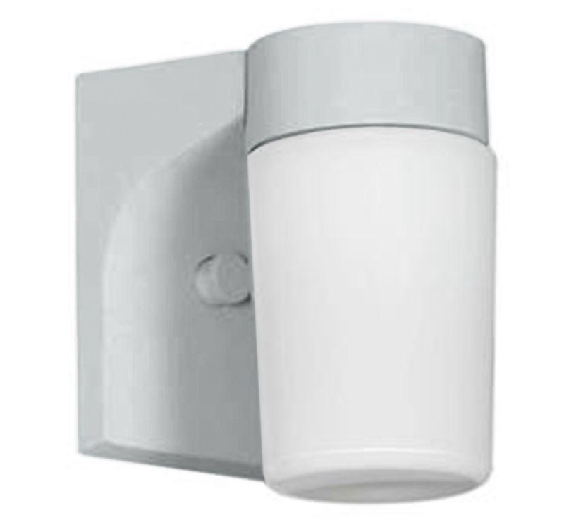 Sunset Lighting F4522 Satin Aluminum 1 Light 7  Height Fluorescent Outdoor Wall Sconce