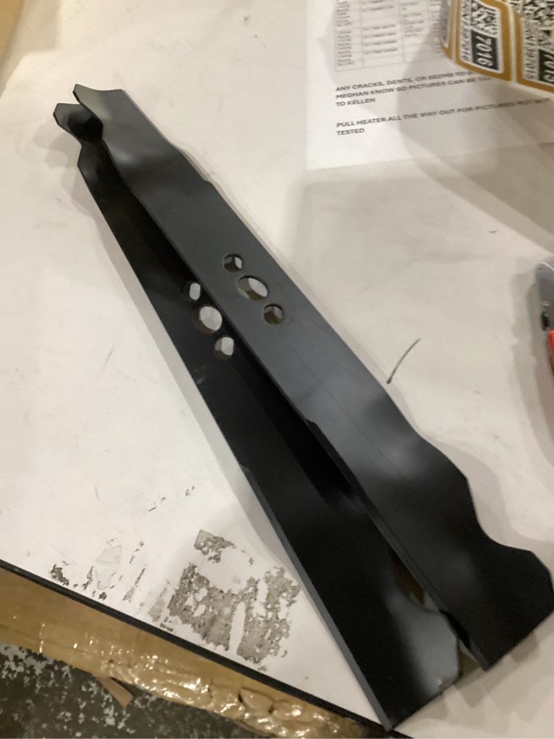 Condition photo showing Good Condition for 2105200317a mulching blade compatible with 21" mu-rray da-ye hyper tough mna152901 mna152903 mna152701 push mower, repace 2105200317 84005221, replace for 2 pack
