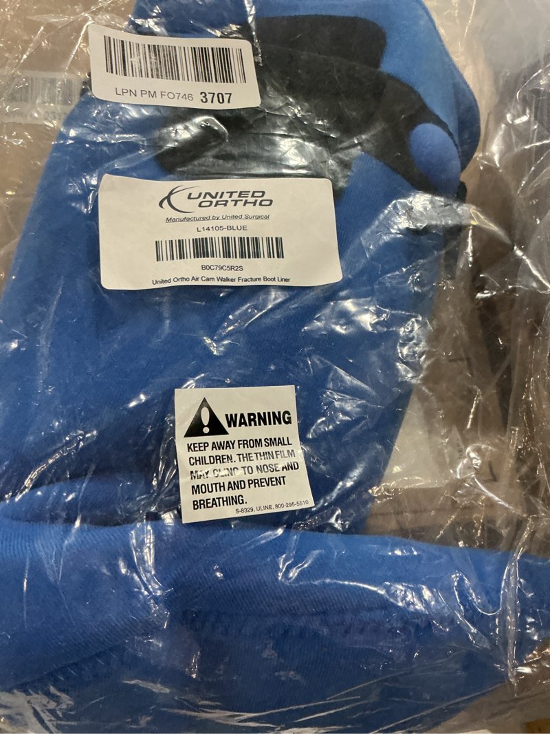 Condition photo showing New/Like New for united ortho air cam walker fracture boot liner